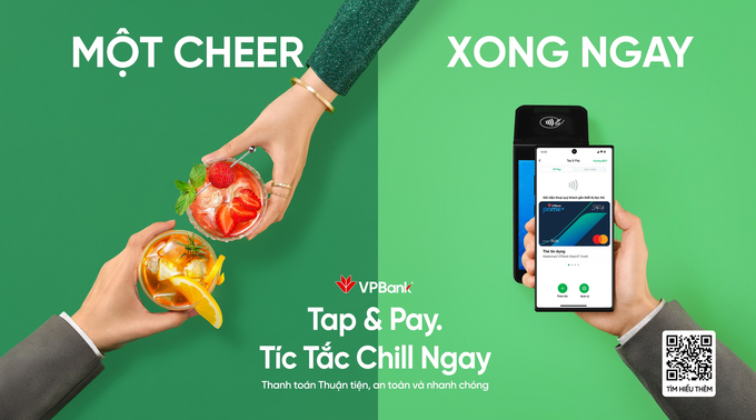 Bộ giải pháp thanh toán Tap & Pay gói gọn tất cả thao tác trong một ứng dụng duy nhất – VPBank NEO . Ảnh: VPBank.