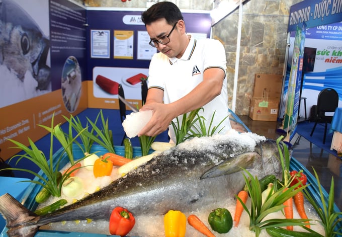 Cá ngừ đại dương là điểm nhấn của Lễ hội Tinh hoa đất biển Bình Định năm 2024. Ảnh: V.Đ.T.