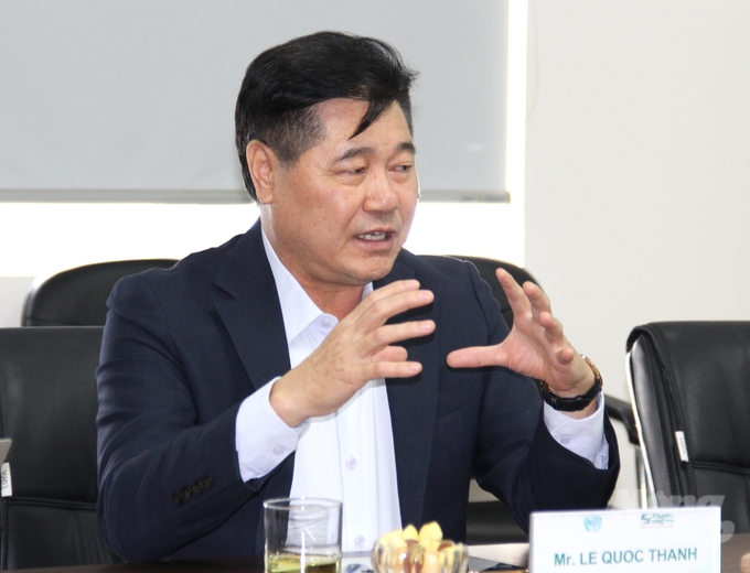 According to Mr. Le Quoc Thanh, Director of the National KNQ Center, the two sides will cooperate to bring processes, standard operations, and innovative initiatives on the production and export of some fruit products into the NQG program for widespread implementation. widely in localities. Photo: Trung Quan.