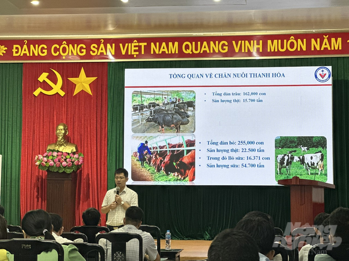 Chi cục Chăn nuôi và Thú y Thanh Hóa triển khai tập huấn công tác phòng chống dịch bệnh cho cán bộ thú y cấp huyện, cấp xã. Ảnh: QT.