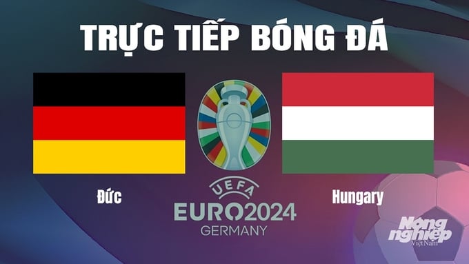 Trực tiếp bóng đá vòng bảng Euro 2024 giữa ĐT Đức vs ĐT Hungary hôm nay 19/6/2024