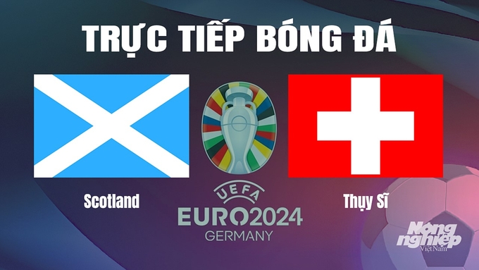 Trực tiếp bóng đá vòng bảng Euro 2024 giữa ĐT Scotland vs ĐT Thụy Sĩ ngày 20/6/2024