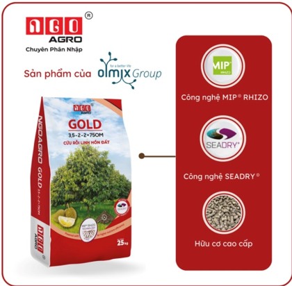 Phân bón NGO GOLD có công nghệ MIP@ Rhizo – Pháp do Công ty TNHH Ngô Agro Việt Nam độc quyền phân phối.