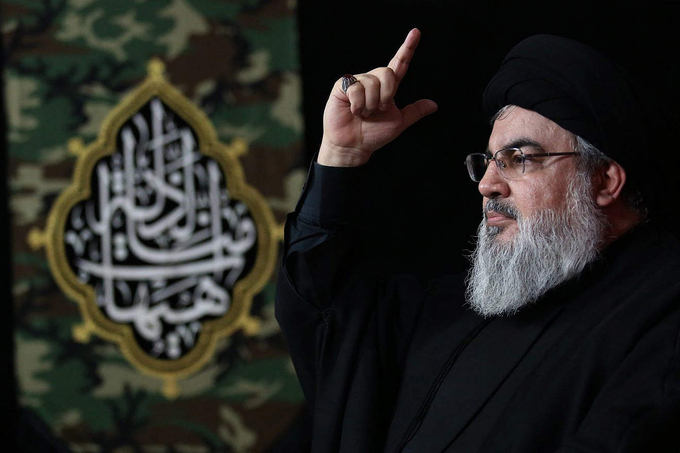 Thủ lĩnh lực lượng Hezbollah Hassan Nasrallah tại Beirut hồi tháng 5/2023. Ảnh: JNS.