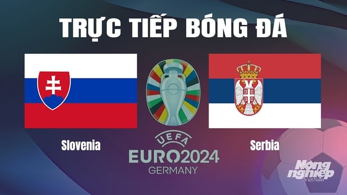 Trực tiếp bóng đá vòng bảng Euro 2024 giữa ĐT Slovenia vs ĐT Serbia hôm nay 20/6/2024