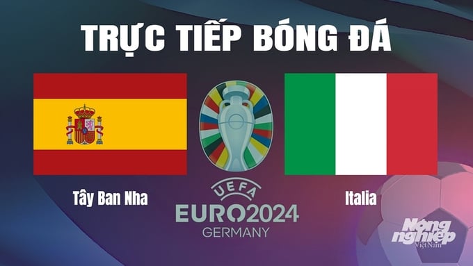 Trực tiếp bóng đá vòng bảng Euro 2024 giữa ĐT Tây Ban Nha vs ĐT Italy ngày 21/6/2024