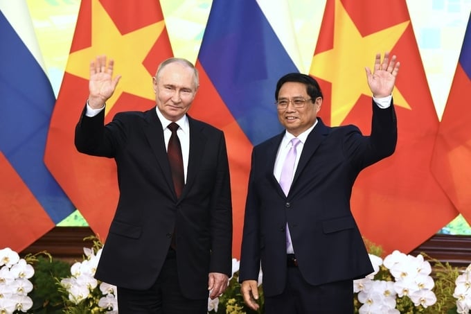 The two leaders agreed to enhance the effectiveness of bilateral cooperation between Vietnam and Russia. Photo: Nhu Y.