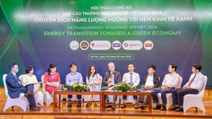 Workshop to announce Vietnam Annual Economic Report 2024 with the theme 'Energy transition towards a green economy'.