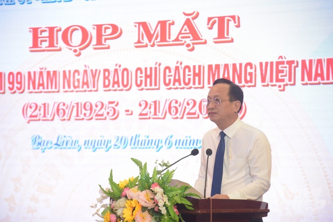 Chủ tịch UBNd tỉnh Bạc Liêu Phạm Văn Thiều. Ảnh: Trọng Linh.