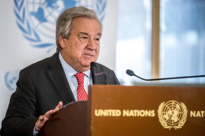 Tổng thư ký Liên hợp quốc Antonio Guterres. Ảnh: AFP.