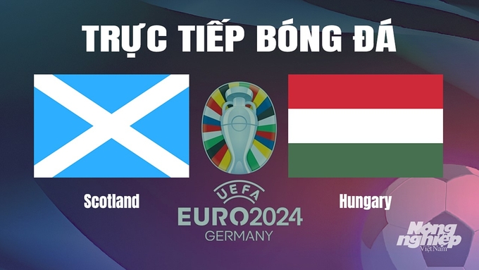 Trực tiếp bóng đá vòng bảng Euro 2024 giữa ĐT Scotland vs ĐT Hungary ngày 24/6/2024