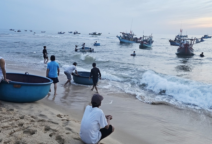 Tàu được cấp phép tham gia hoạt động khai thác thủy sản vùng lộng, tăng thu nhập cho ngư dân. Ảnh: Tâm Phùng.