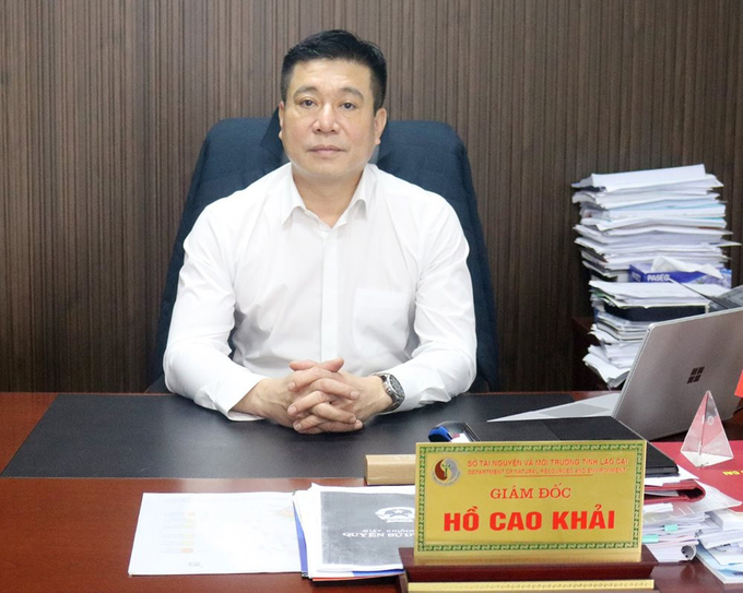 Ông Hồ Cao Khải, Giám đốc Sở Tài nguyên và Môi trường tỉnh Lào Cai. Ảnh: B.H.