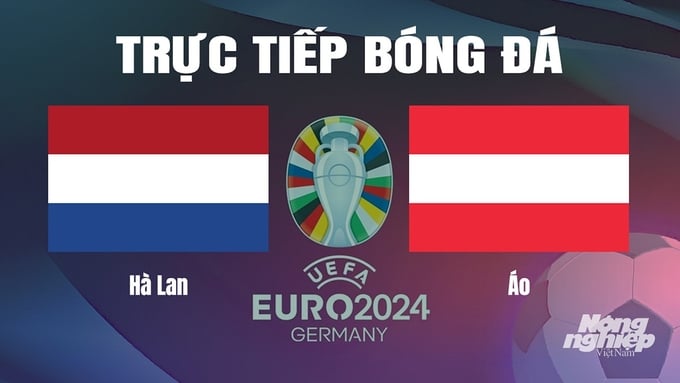 Trực tiếp bóng đá vòng bảng Euro 2024 giữa ĐT Hà Lan vs ĐT Áo hôm nay 25/6/2024
