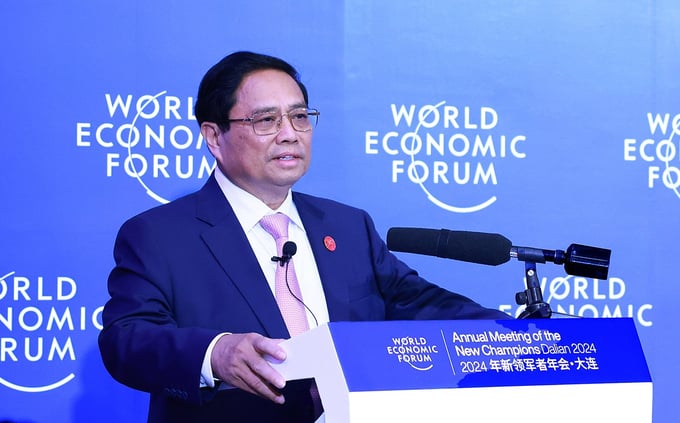 Thủ tướng cho biết, Việt Nam đang lựa chọn ưu tiên cho tăng trưởng, đồng thời có biện pháp kiểm soát lạm phát, ổn định kinh tế vĩ mô, bảo đảm các cân đối lớn của nền kinh tế. Ảnh: TTXVN.