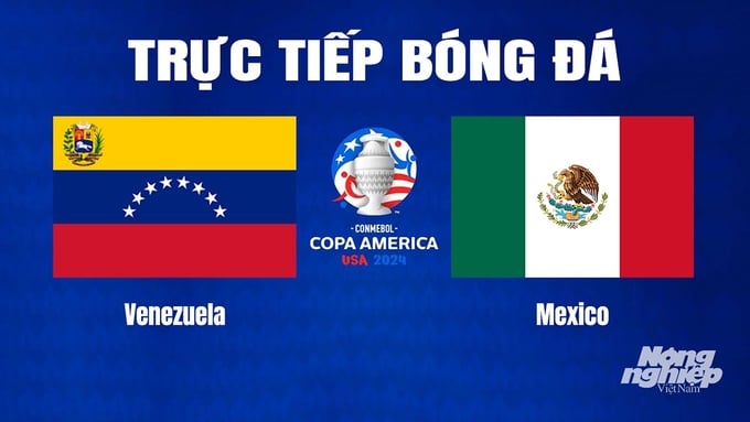 Trực tiếp bóng đá Copa America giữa Venezuela vs Mexico hôm nay 27/6/2024