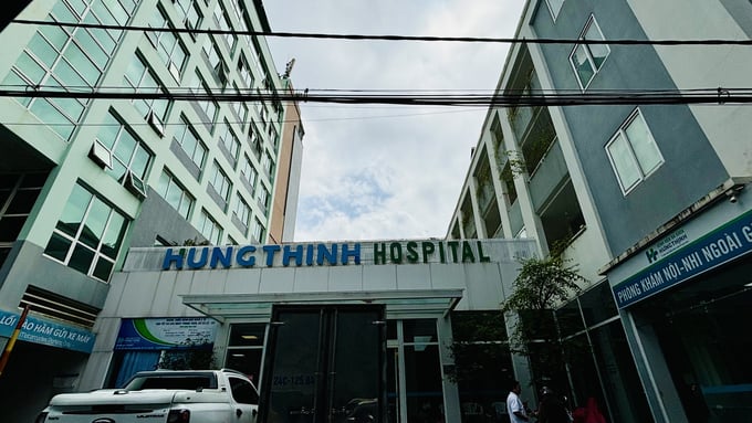 Trụ sở Bệnh viện Đa khoa Hưng Thịnh trên phố Tuệ Tĩnh (thành phố Lào Cai). Ảnh: H.D.