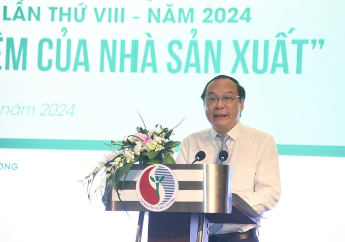 Thứ trưởng Lê Công Thành: 'Nhiều doanh nghiệp đã và đang lấy kinh doanh xanh là chiến lược và là lợi thế cạnh tranh'. Ảnh: X.Thanh.