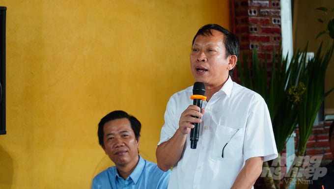 Ông Nguyễn Đình Xuân - Giám đốc Sở NN-PTNT tỉnh Tây Ninh phát biểu tại tọa đàm. Ảnh: Trần Trung.