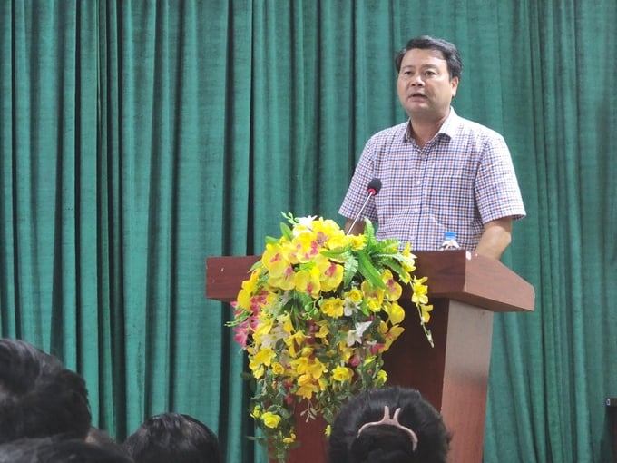 Ông Ngô Ngọc Vân - Phó Chủ tịch UBND quận Bắc Từ Liêm phát biểu tại buổi thông báo kết quả kiểm tra.