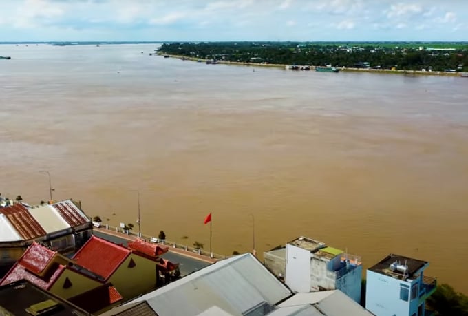 Lũ tháng 7 trên sông Cửu Long dự báo ở mức thấp. Ảnh: Sơn Trang.