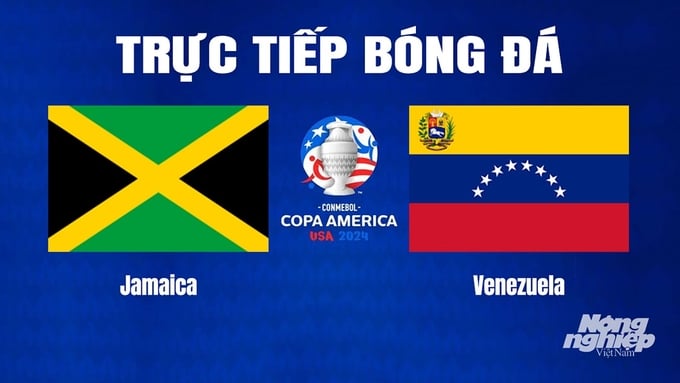 Trực tiếp bóng đá Copa America giữa Jamaica vs Venezuela hôm nay 1/7/2024