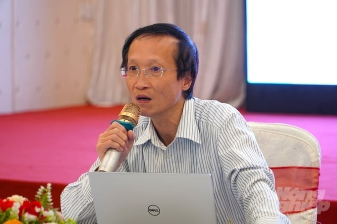 Mr. Pham Hoang Mai, Director of the Department of Foreign Economic Relations (Ministry of Planning and Investment), proposed that MARD ask for a specific mechanism from the National Assembly to be the investor in the Technical Support Project. Photo: Kim Anh.