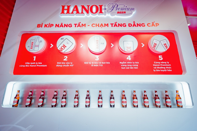 Quầy trải nghiệm tại Hanoi Premium Bar.