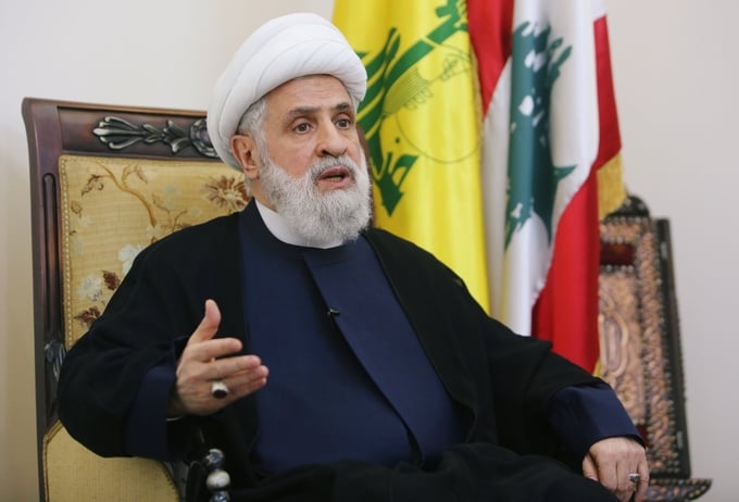 Phó thủ lĩnh Hezbollah Sheikh Naim Kassem. Ảnh: Al Jazeera.
