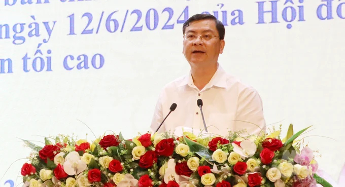Mr. Nguyen Cong Vinh, Vice Chairman of the Provincial People's Committee, made directives at the conference.