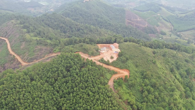 Đường dây của dự án 500kV mạch 3 đi qua tất cả 11 huyện trên địa bàn tỉnh Nghệ An. Ảnh: Báo Nghệ An.
