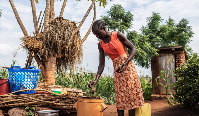 A farmer in Uganda.