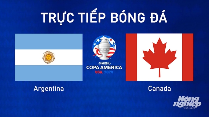 Trực tiếp bóng đá Copa America giữa Argentina vs Canada hôm nay 10/7/2024