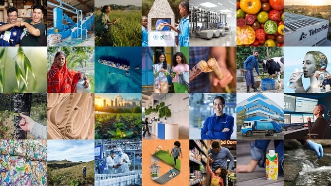 Tetra Pak's 2023 Sustainability Report highlights the company's achievements in protecting food, people, and the planet. Photo: Provided by the company.