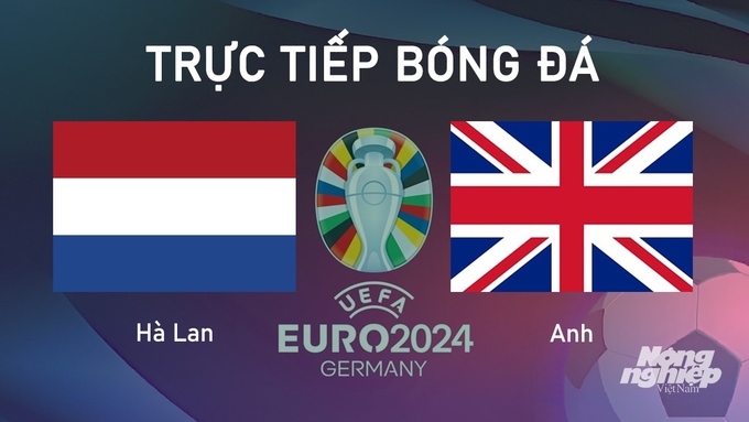 Trực tiếp bóng đá trận bán kết Euro 2024 giữa ĐT Hà Lan vs ĐT Anh ngày 11/7/2024