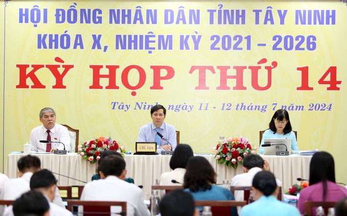 Kỳ họp thứ 14 HĐND tỉnh Tây Ninh khoá X. Ảnh: G.P.