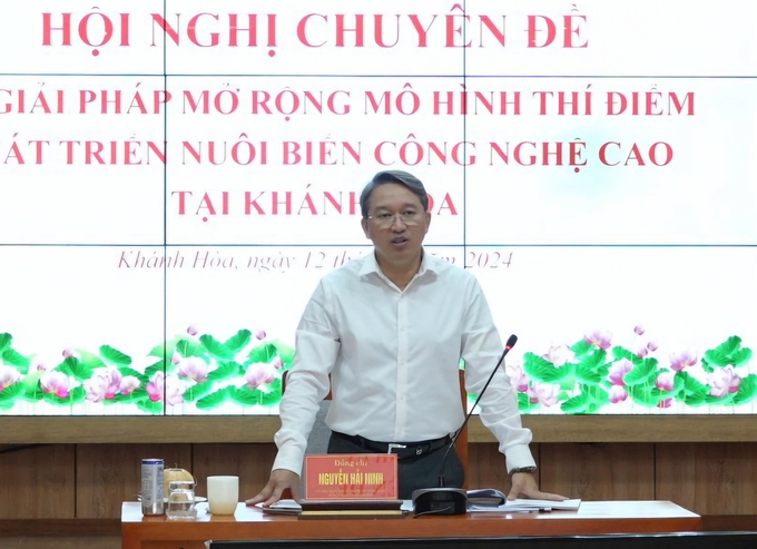 Secretary of Khanh Hoa Provincial Party Committee Nguyen Hai Ninh. Photo: PC.