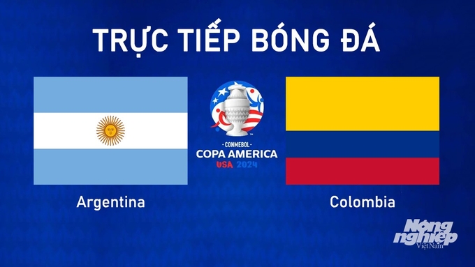 Trực tiếp bóng đá Copa America giữa Argentina vs Colombia hôm nay 15/7/2024