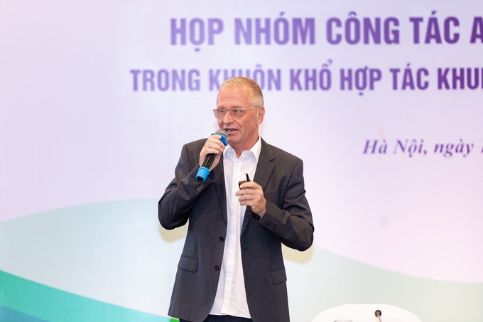 TS Fred Unger, Trưởng đại diện Viện nghiên cứu Chăn nuôi Quốc tế (ILRI) tại châu Á. Ảnh: OHP.