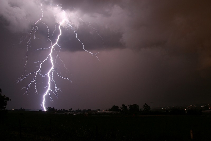 Sét đánh làm một người tử vong trên địa bàn TP. Thái Nguyên, chiều 20/7. Ảnh minh họa: NOAA.