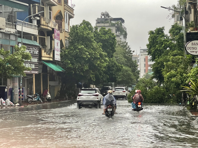 Một số khu vực của TP Hạ Long đã bị ngập. 