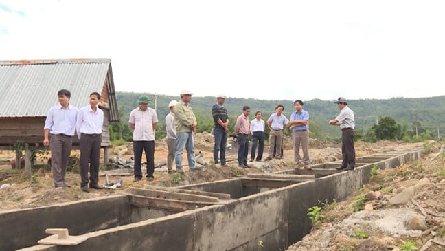 Since the Plei Keo irrigation system brought water from the Ayun River to the shore and up the mountains, people have known how to grow two rice crops. Photo: Archive.