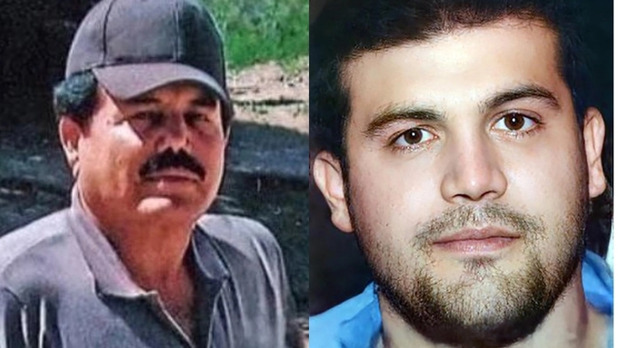 Trùm ma túy Mexico Ismael 'El Mayo' Zambada và con trai của ông trùm khét tiếng Joaquin 'El Chapo' Guzman. Ảnh: Times Now.