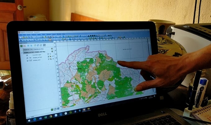 The digital transformation process has helped forest protection officers reduce the time to detect forest changes by 90%. Photo: Thanh Tien.