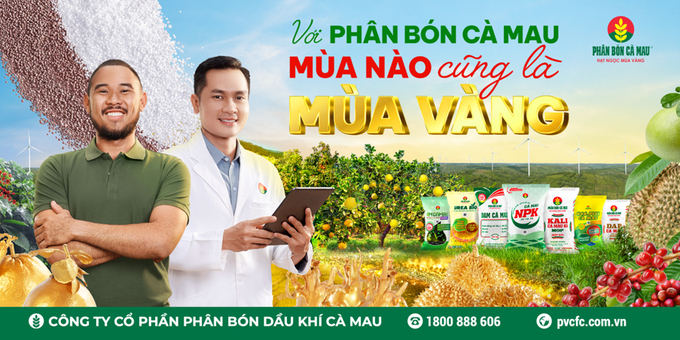 Với Phân Bón Cà Mau: Mùa nào cũng là mùa vàng. Ảnh: PVCFC.