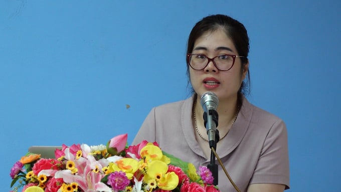 Dr. Dao Thi Huong, a lecturer at Thai Nguyen University of Economics and Business Administration, emphasized that digital transformation in marketing and product promotion can significantly reduce costs for farmers. Photo: Quang Linh.