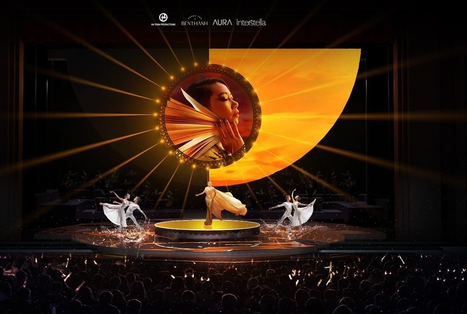 Thiết kế sân khấu live show 'Thiên hà tinh khôi'.