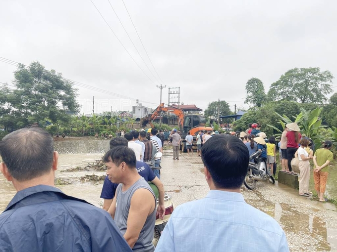 Hiện trường nơi nạn nhân bị lũ cuốn trôi tại huyện Định Hóa, tỉnh Thái Nguyên. Ảnh: Thainguyen.gov.vn