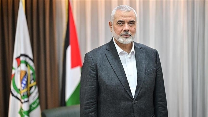 Ismail Haniyeh, thủ lĩnh nhóm vũ trang Hamas kiểm soát Dải Gaza. Ảnh: Anadolu.