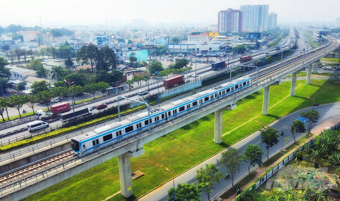 Dự án Metro số 1 (Bến Thành - Suối Tiên) đã hoàn thành hơn 98% khối lượng. Ảnh: M.L.